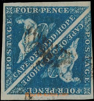 176313 - 1855-63 SG.6, Alegorie Naděje, 2-páska 4P tmavě modrá, 