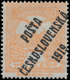 176344 -  Pof.91, Turul 3f oranžová, II. typ přetisku; zk. Gi, Kar