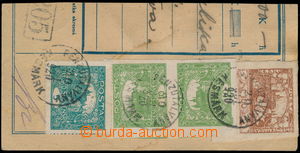 176363 - 1920 smaller part dispatch-note franked with. i.a. imperfora