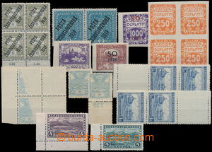 176396 - 1918-38 selection 13 pcs of stamp., blocks and stripe from v