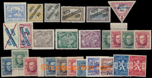 176407 - 1919-38 selection 25 pcs of stamps on stock-sheet A5, contai