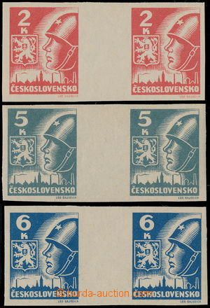 176439 -  Pof.354-356Mv(2), horiz. 2-stamps gutter., value 5 Koruna l