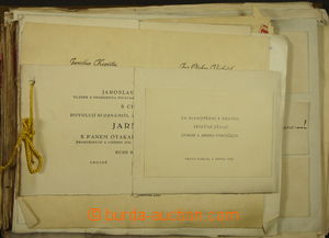 176499 - 1930 [COLLECTIONS]  interesting set documents (congratulatio