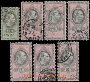 176503 - 1875 [COLLECTIONS] AUSTRIA-HUNGARY / REVENUE STAMPS ISSUE 18