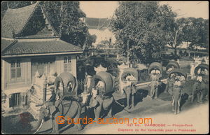 176511 - 1900 KAMBODŽA - Phnom-Penh, fotopohlednice Slavnostní prů