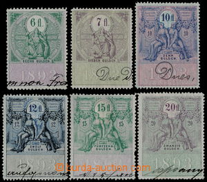 176582 - 1893 [SBÍRKY]  RAKOUSKO-UHERSKO / LISTINNÉ KOLKY EMISE 189