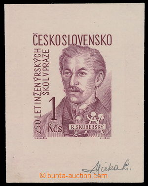 176622 - 1957 PLATE PROOF  Pof.946, Skuherský 1Kčs, plate proof - p
