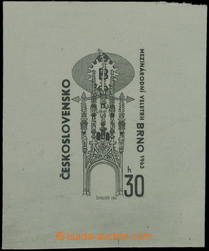 176655 - 1963 ZT  Pof.1322, Veletrh BRNO 30h, zkusmý tisk - otisk ko
