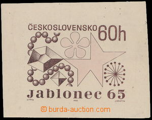 176663 - 1965 PLATE PROOF  Pof.1464, Jablonecká bižuterie 60h, two-
