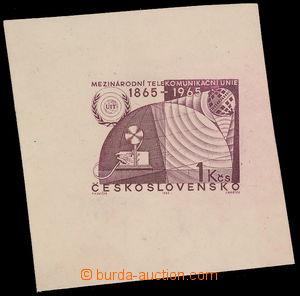 176665 - 1965 ZT  Pof.1465, Telekomunikační unie 1Kčs, zkusmý tis