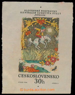 176672 - 1968 PLATE PROOF  Pof.1734, Slovak fairy tale 30h, plate pro