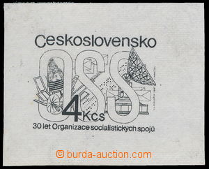 176721 - 1987 ZT  Pof.2810, 30 let Organizace spojů 4Kčs, zkusmý t