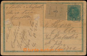 176784 - 1918 UDINE - POSTA LOCALE Sass.1, rakouský KL 8h s DR TRIES