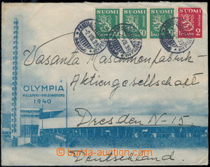 176815 - 1939 promotional envelope Olympia Helsinki-Helsingfors 1940,