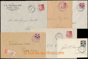 176824 - 1940-1941 FAERSKÉ OSTROVY - britská okupace, 6ks dopisů s