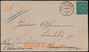 176873 - 1881 letter from Christiania to Kongsvinger, extra paid and 