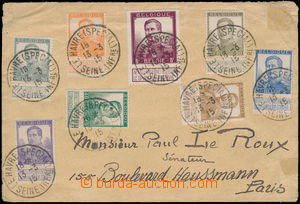 176883 - 1915 Mi.93-99, 102, Albert I., 8 stamps, i.a. 5Fr, on Reg le