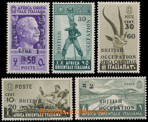176908 - 1941 AFRICA ORIENTALE - Britská okupace, Sass.2/I, 3/I, 4/I