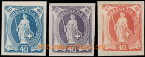 176915 - 1882-1907 ESSAY ca. from 1882 for issue Helvetia - gravure a