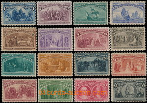 176928 - 1893 Sc.230-245, Columbus 1c - 5$, complete set in very nice