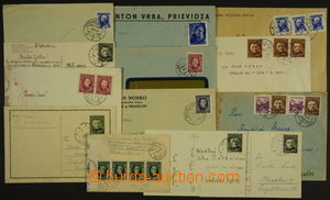 176977 - 1940-44 comp. 9 pcs of letters and 4 postcard with railway p