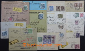 177115 - 1897-18 comp. of 13 Reg letters, various issues, 1x mixed fr