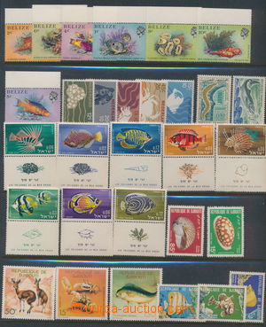 177120 - 1978-90 FISHES  selection of motive stamps on stock-sheet A4