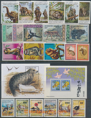 177123 - 1981-82 MAMMALS  selection of motive stamps on stock-sheet A