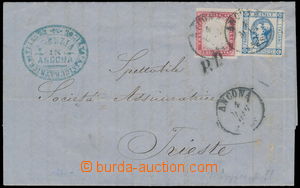 177163 - 1863 Sass.12 + Sardinie16F, Viktor Emanuel II. 15C modrá ve