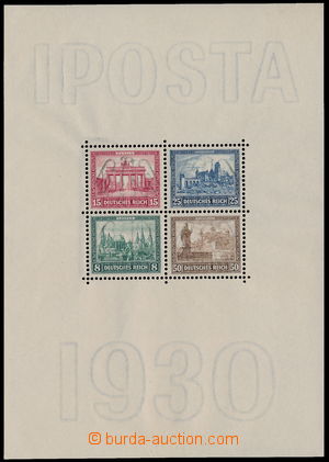 177173 - 1930 Mi.Bl.1, aršík IPOSTA; bezvadná kvalita a přesný r