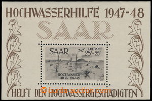 177175 - 1948 Mi.Bl.2, aršík Povodňová pomoc 1947-1948, Luftpost 