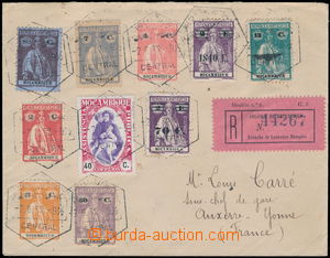 177184 - 1932 Reg letter to France with multicolor franking of stamps