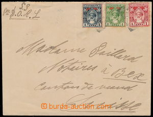 177205 - 1899 letter with SG.188-190, Sultan Seyyid 1/2 green, 1A ind