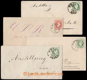 177268 - 1874 comp. of 4 postal stationery covers, issue 1867 sent Po
