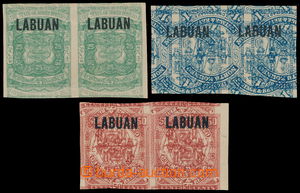 177312 - 1896 SG.80-82, kompletní série 25C, 50C, 1$, ZT přetisku 