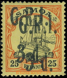 177318 - 1915 SG.105a, okupační přetisk G.R.I. 3d. na německé ko