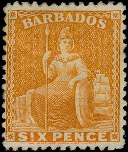 177339 - 1875-1880 SG.69, Britannia 6P jasně žlutá, zoubkování 1