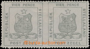 177340 - 1884 SG.3a, pair of Coat of arms 4P olive grey, in the middl