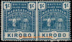 177349 - 1895 SG.60a, British Inland Mail pair Malagasy Runners 1Sh s