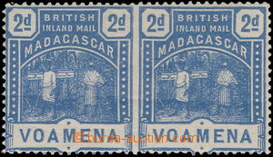 177351 - 1895 SG.57a, British Inland Mail 2-páska Malgašští běž