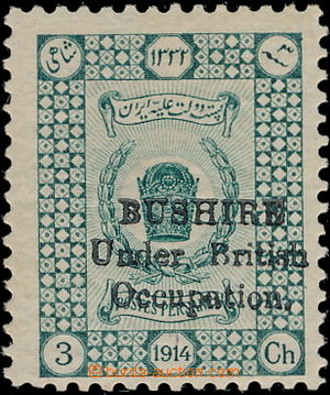 177356 - 1915 BÚŠEHR - Britská okupace SG.17, iránská 3Ch s pře