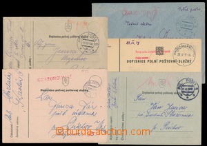 177461 - 1939-43 comp. 4 pcs of Us cards and one letter envelope/-s, 