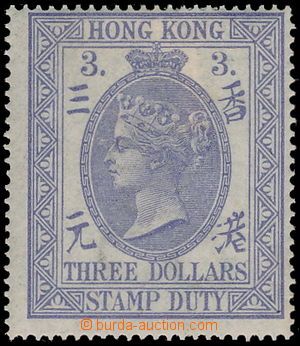 177519 - 1872-1902 SG.F2, Viktorie 3$ fialová, poštovně fiskální