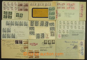 177539 - 1953 sestava 20ks dopisů, různé zajímavé frankatury, 2x