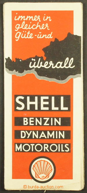 177551 - 1935 RAKOUSKO - automapa Rakouska firmy Shell, s uvedením b