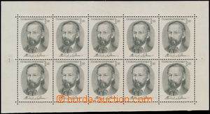 177635 - 1951 Pof.PL594, Smetana, value 1,50Kčs, blk-of-10, without 