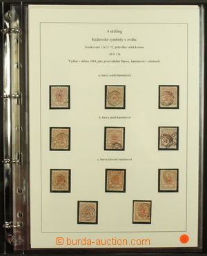 177647 - 1864-70 [SBÍRKY]  Mi.13, Znak 4S, (AFA 13 + 13a), zajímav�