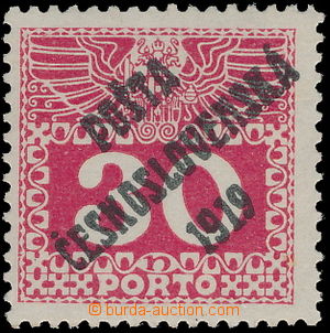 177670 -  Pof.70, Large numerals 30h, overprint type III.; exp. by Mr