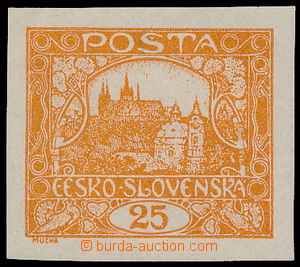 177709 -  ZT  Pof.10, zkusmý tisk hodnoty 25h, V. kresba, v oranžov