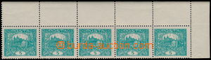 177737 -  Pof.4B joined bar types, 5h blue-green, comb perforation 11